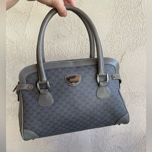 Sold - Gucci Gray and Blue Micro GG Satchel y2k 🇮🇹